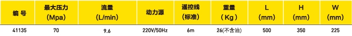 液压扭矩扳手专用电动泵选型表